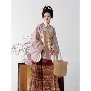 【出租】无贰集万华疏影明制对襟方领补服交领织金日常马面裙汉服