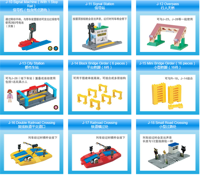 TOMY多美卡普乐路路电动火车轨道配件山洞信号机桥墩DIY场景J系列 玩具/童车/益智/积木/模型 电动/遥控轨道 原图主图