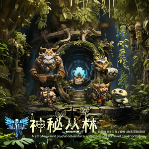 【缺货】【去闲鱼搜】《神秘丛林》桌游2-6人宠物资源区控，捉宠