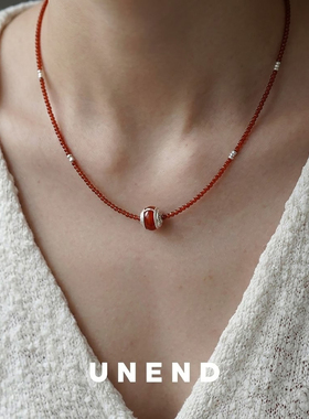 UNEND简约复古转序串珠项链