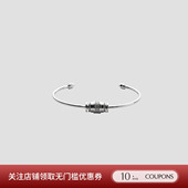 镶钻镀金可调节开口式 COTEMP 设计师26新品 设计转运珠手镯SOLSOL