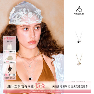 ATELIERSO倪索 26新款高级简约复古高级感蕾丝花长项链 SOLSOL