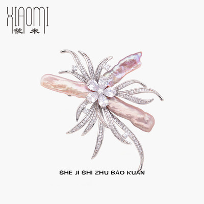 筱米轻奢巴洛克女原创设计胸针