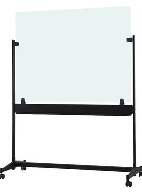 史泰博 STBL-1215B H型移动玻璃白板（黑色支架） 120*150cm