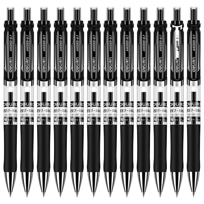 史泰博得力按动中性笔S020.7