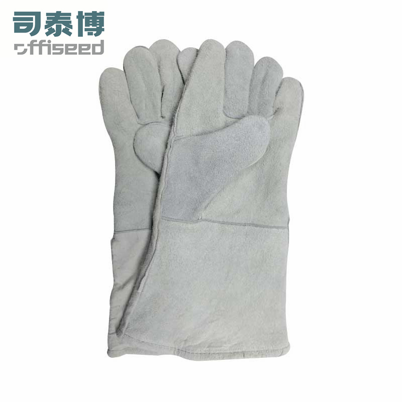 司泰博灰色牛皮焊接手套