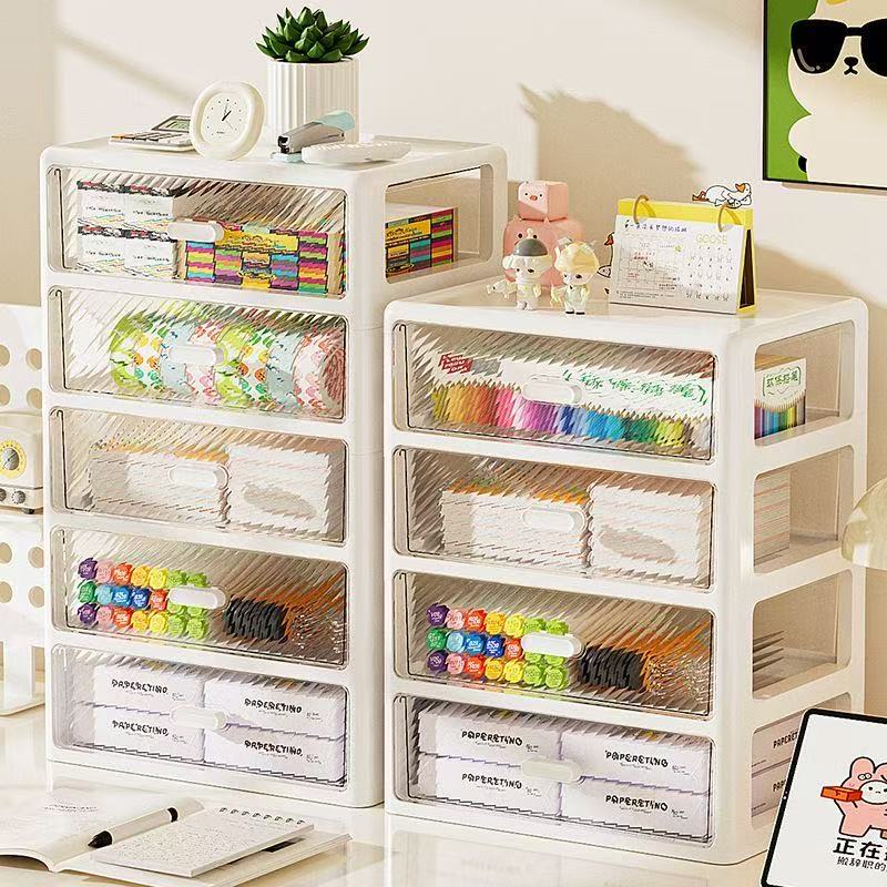 桌面收纳盒抽屉式多层置物架