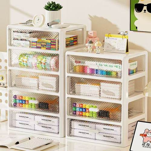 桌面收纳盒抽屉式多层置物架