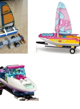 乐高 LEGO 杀肉 41681 60149 41316 净帆船+车卡 不含人仔 全新