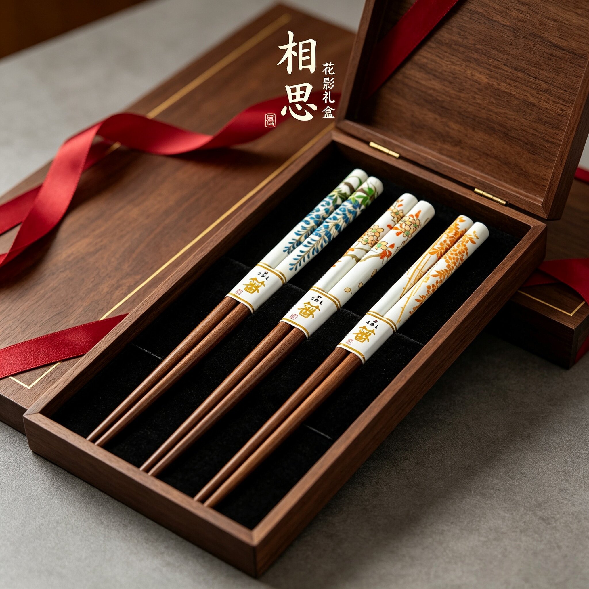 日本进口田中箸木防滑筷子套装