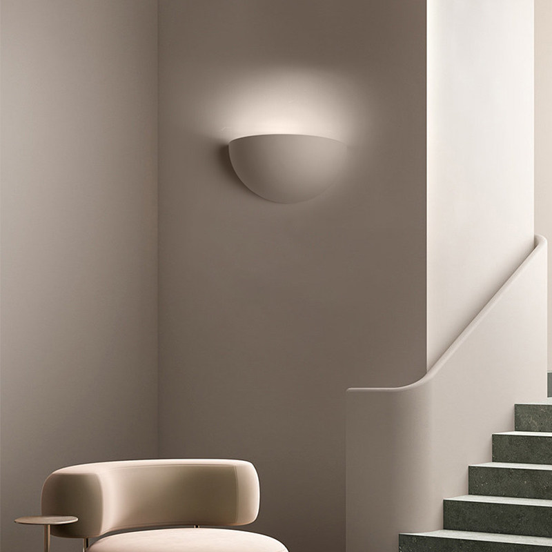 石膏灯壁灯明装客厅电视背景墙卧室床头壁灯创意家用走廊过道灯具