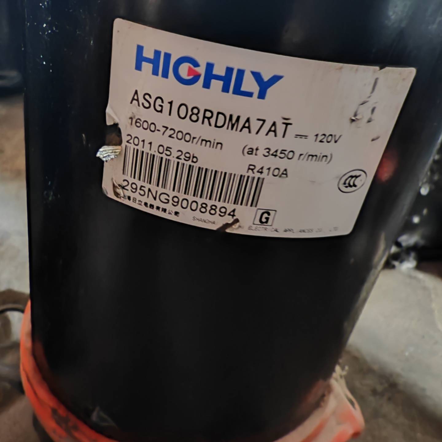 日立ASG108RDMA7AT变频压缩议价 也可为维修!!