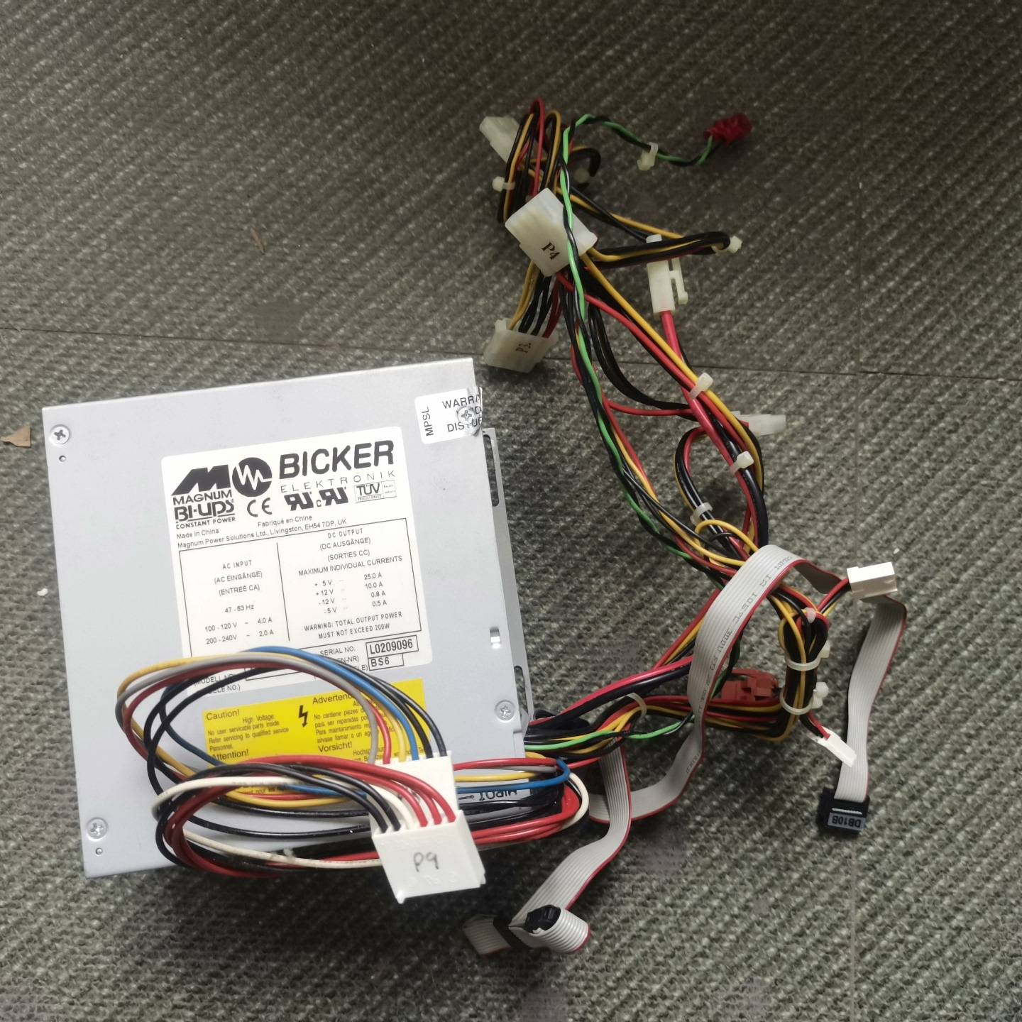 工业设备at电源 BICKER BI-U议价 也可为维修！！