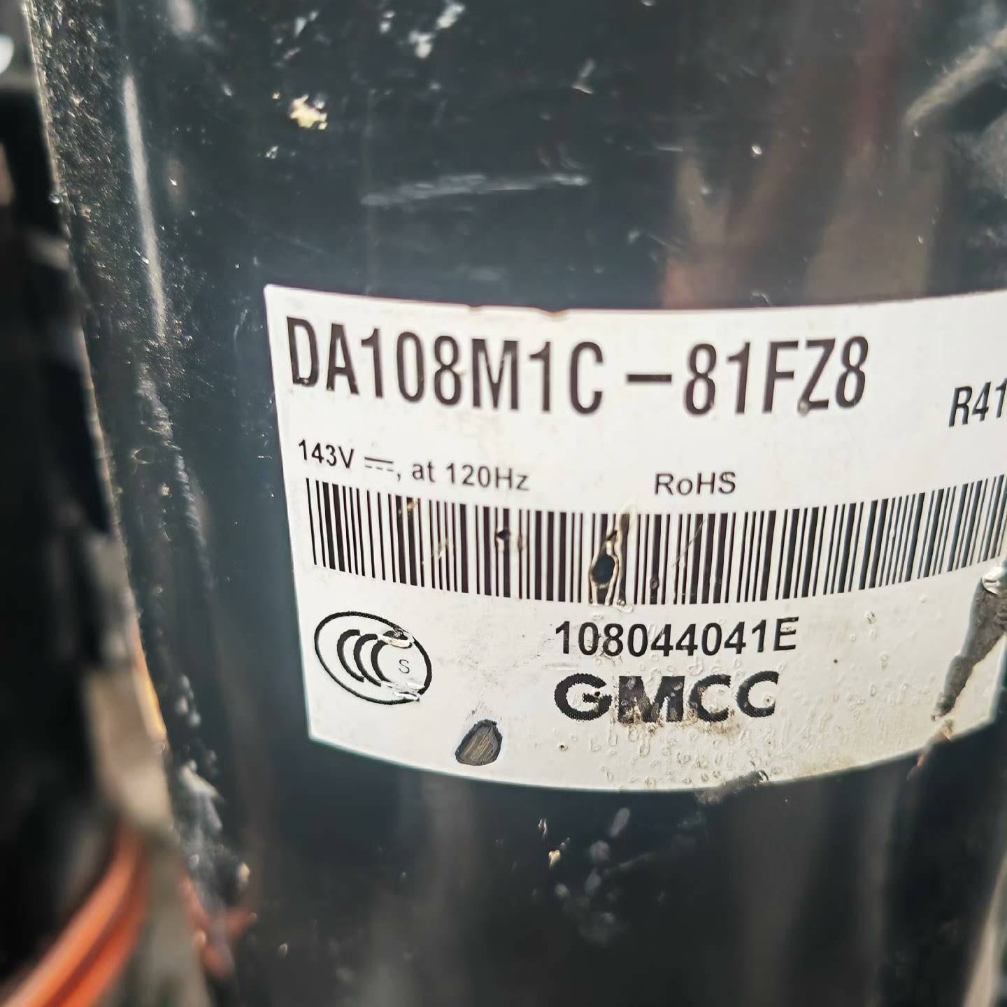 美芝DA108M1C-81FZ8变频压缩议价 也可为维修！！