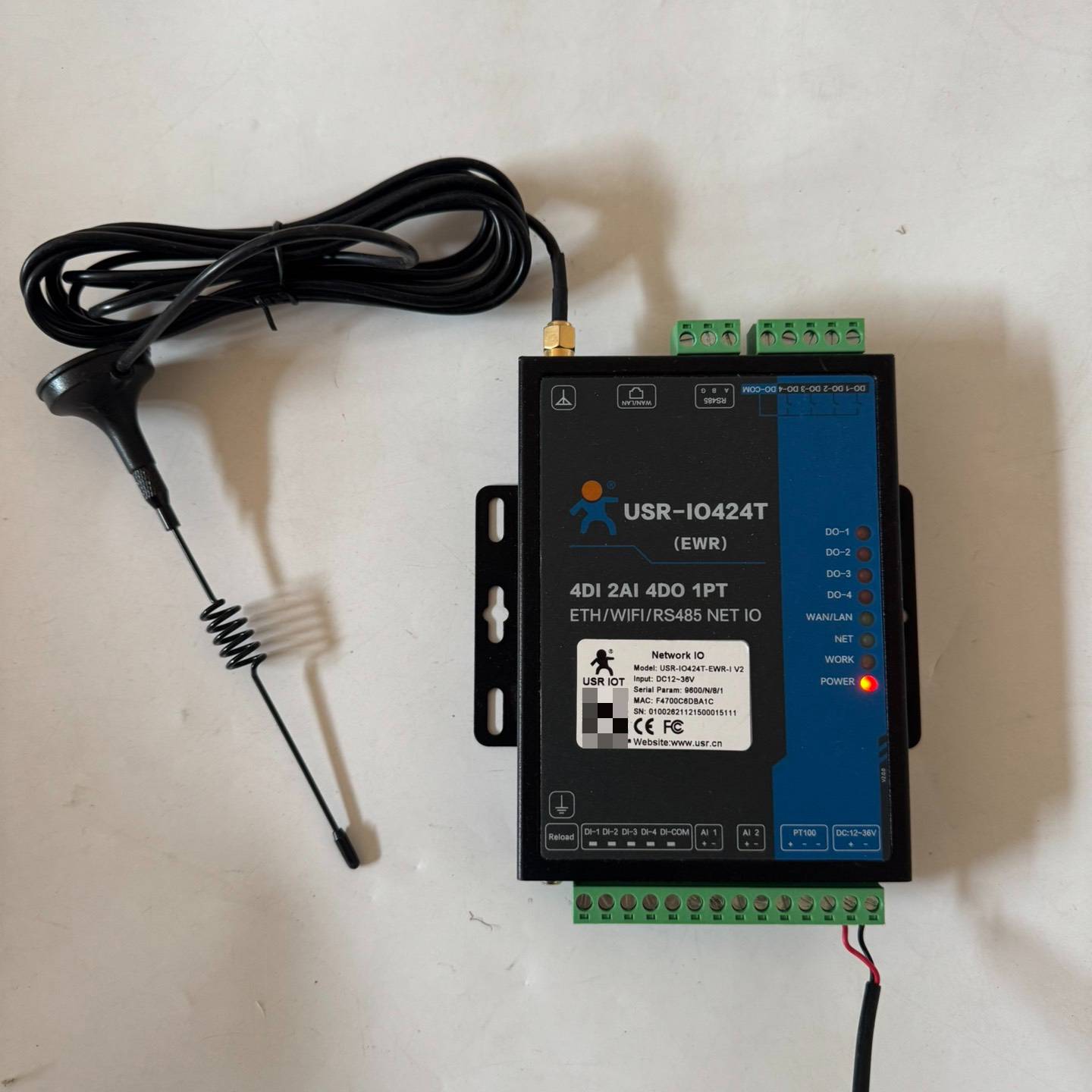 USR-IO424T,收来的，外观如议价 也可为维修！！