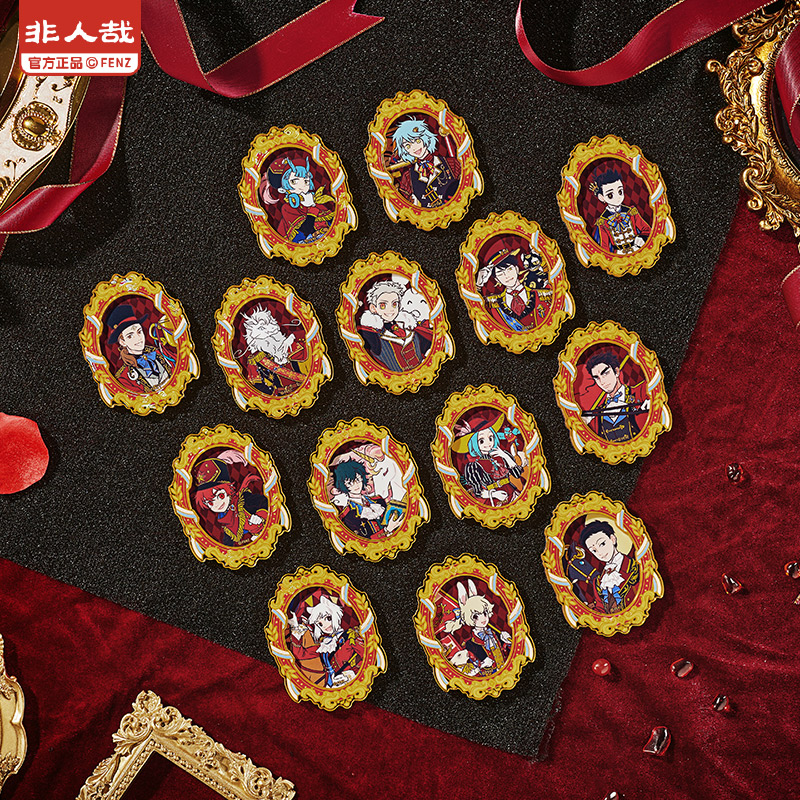 非人哉官方店盛装舞步系列亚克力冰箱贴盲盒新年创意装饰磁力贴