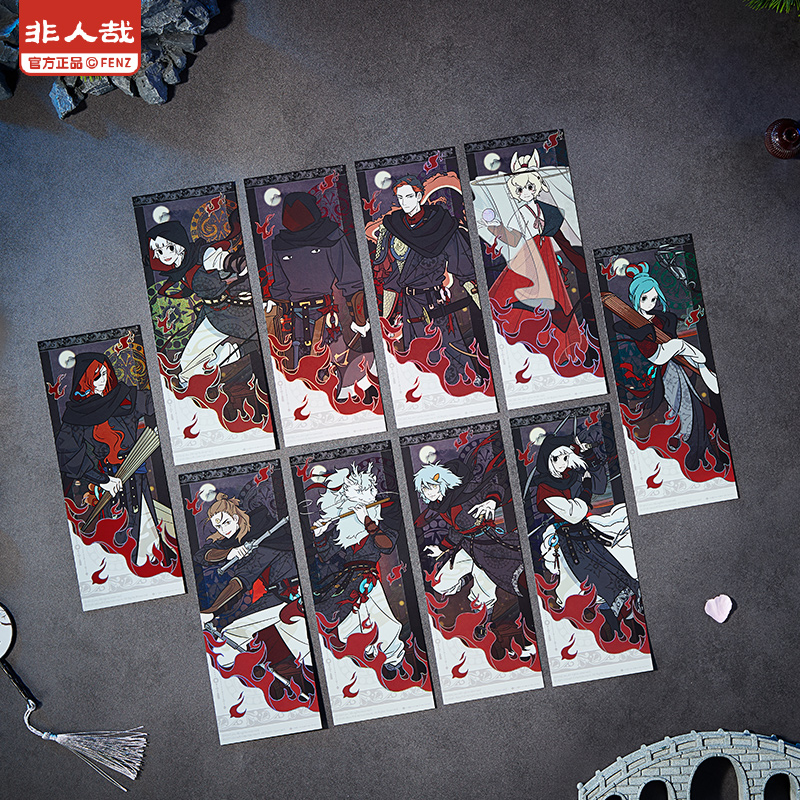 非人哉×刺客信条联名镭射票盲盒逆向镭射银卡动漫周边收藏卡牌