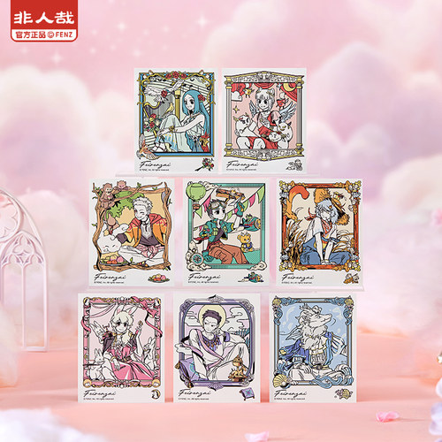 非人哉官方店梦中画系列拍立得盲盒动漫周边UV覆触感膜收藏卡牌