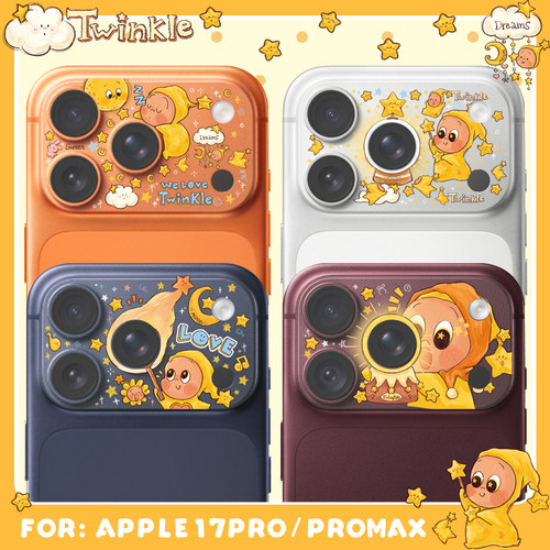 适用iPhone18ProMax镜头膜软膜贴纸膜17pro/pro max可爱不留胶创意卡通装饰膜童趣薄款贴膜