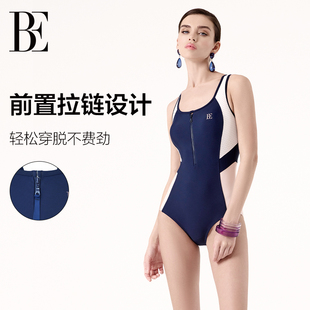 BE范德安MIX系列2026新款 收腹显瘦防晒游泳竞速 女士连体泳衣大码