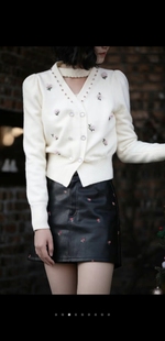 MAXRIENY 玛克茜妮 国内商场专柜代购2023冬新女针织衫MC88SW852