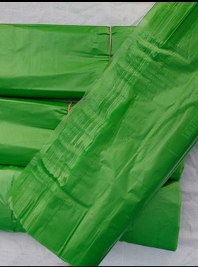 加厚绿色厨余分类垃圾袋平口手提袋干湿蓝色灰色45*50社区发放袋