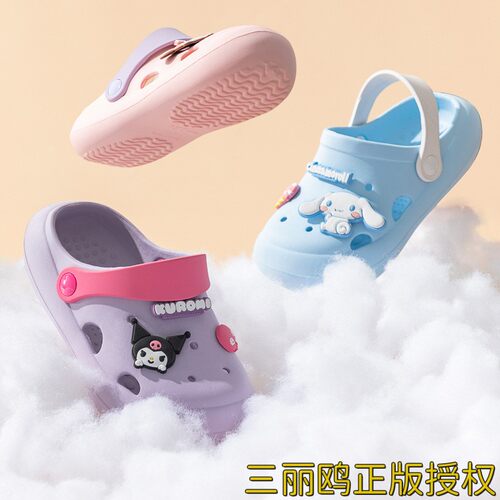 三丽鸥卡通美乐蒂儿童洞洞鞋凉鞋