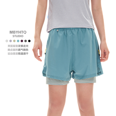 多口袋打底运动凉感短裤2025新款