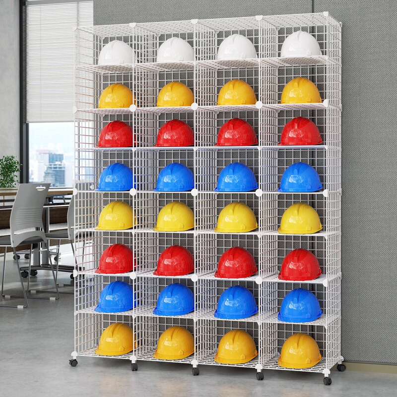 安全帽架放置架摆放多功能移动工地工程放头盔的架子置物架存放柜