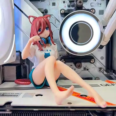 中野五等三玖猫咪手办摆件礼物车载桌面电脑机箱海景房显卡装饰品