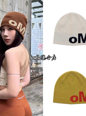 现货 oma 25秋冬新款 复古时尚男女同款街头帽针织帽毛线帽冷帽