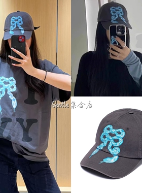 现货 OPENYY 25春季新款设计师品牌蛇年限定鸭舌帽棒球帽男女同款