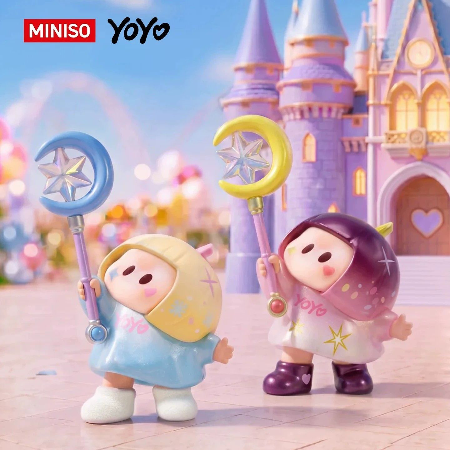 正版名创优品右右酱YOYO萌动心愿盲盒潮玩公仔手办摆件女生日礼物