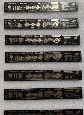 ROG玩家国度夜神5080收藏配套败家之眼信仰PCB沉金工艺尺子展会礼