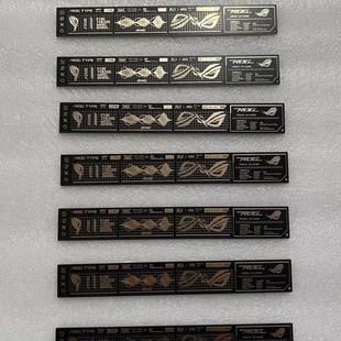 ROG玩家国度夜神5080收藏配套败家之眼信仰PCB沉金工艺尺子展会礼