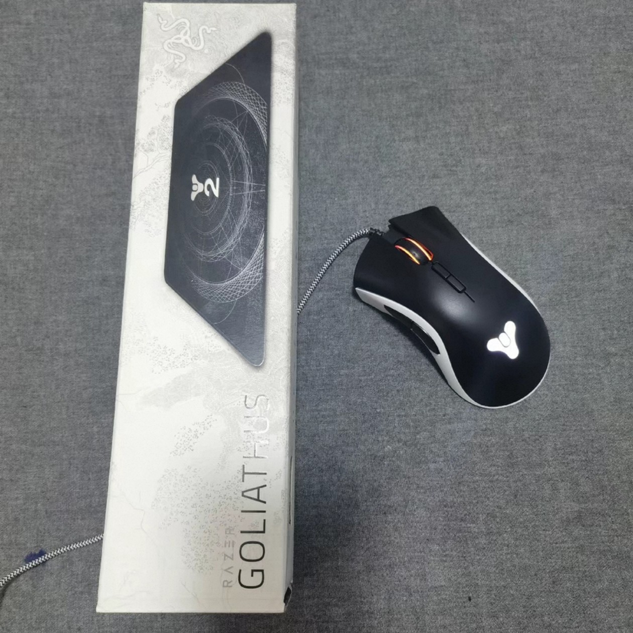 雷蛇Razer炼狱蝰蛇精英版联名命运2有线游戏FPS电竞限定鼠标套装