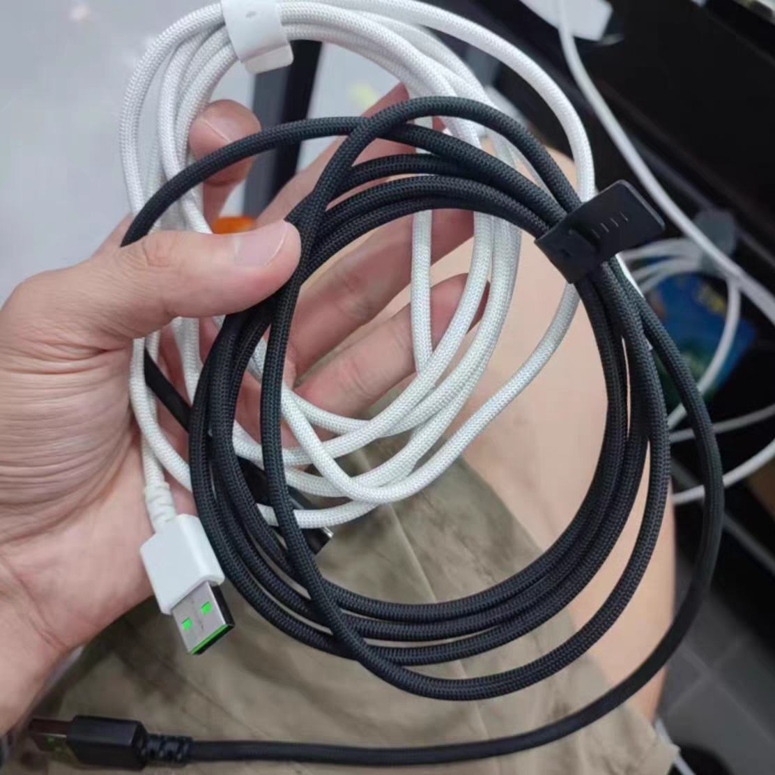 原装配件适用雷蛇旋风黑鲨V3/PRO专业版无线8K耳机数据连接充电线