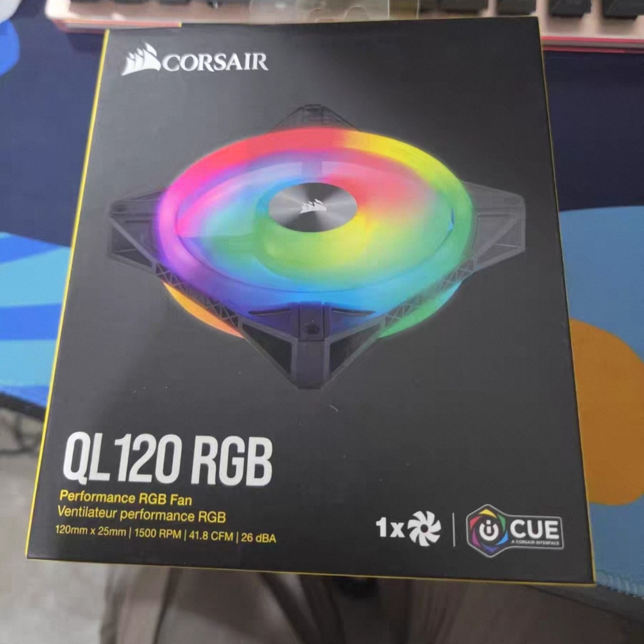 原装配件适用于海盗船QL120 RGB台式电脑RGB幻彩散热静音风扇