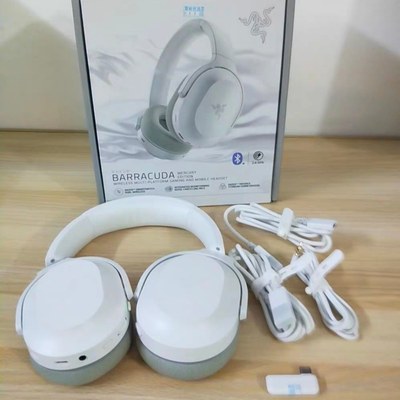 雷蛇Razer梭鱼头戴式无线蓝牙三模手机电脑PC游戏THX音效电竞耳机