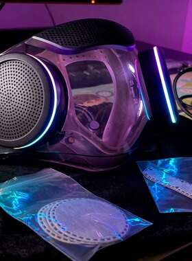 Razer雷蛇风行RGB空气净化面罩防灰尘电动散热过滤器直播口罩周边