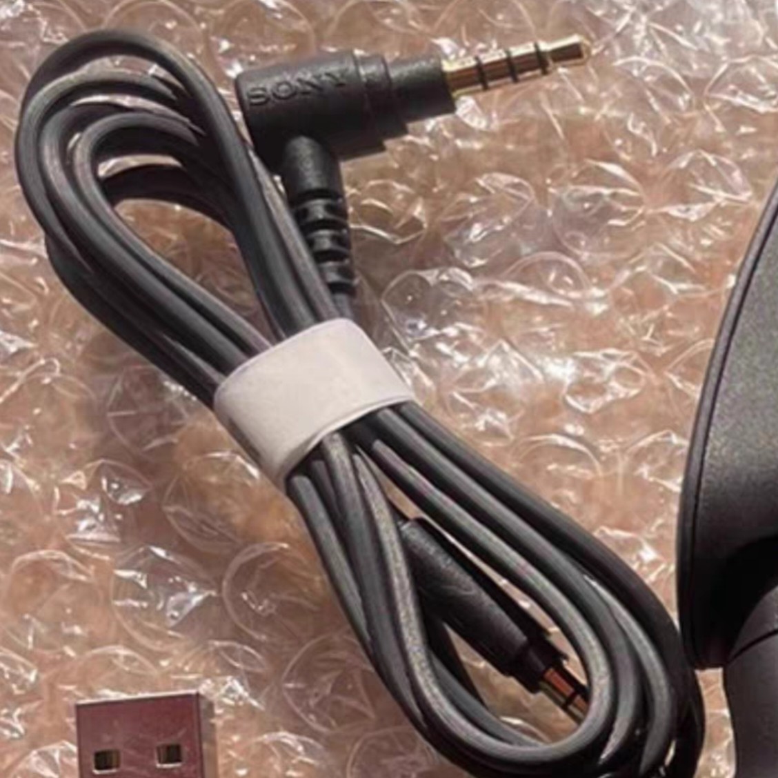 原装配件适用于索尼INZONE H5头戴式降噪耳机连接音频线AUX对录线