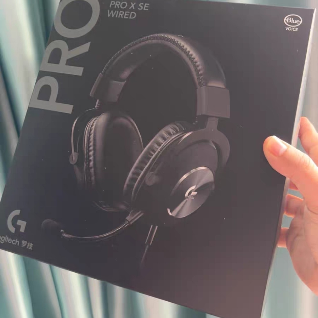 罗技Logitech GPROX SE有线游戏头戴式电竞7.1声道降噪耳机耳麦