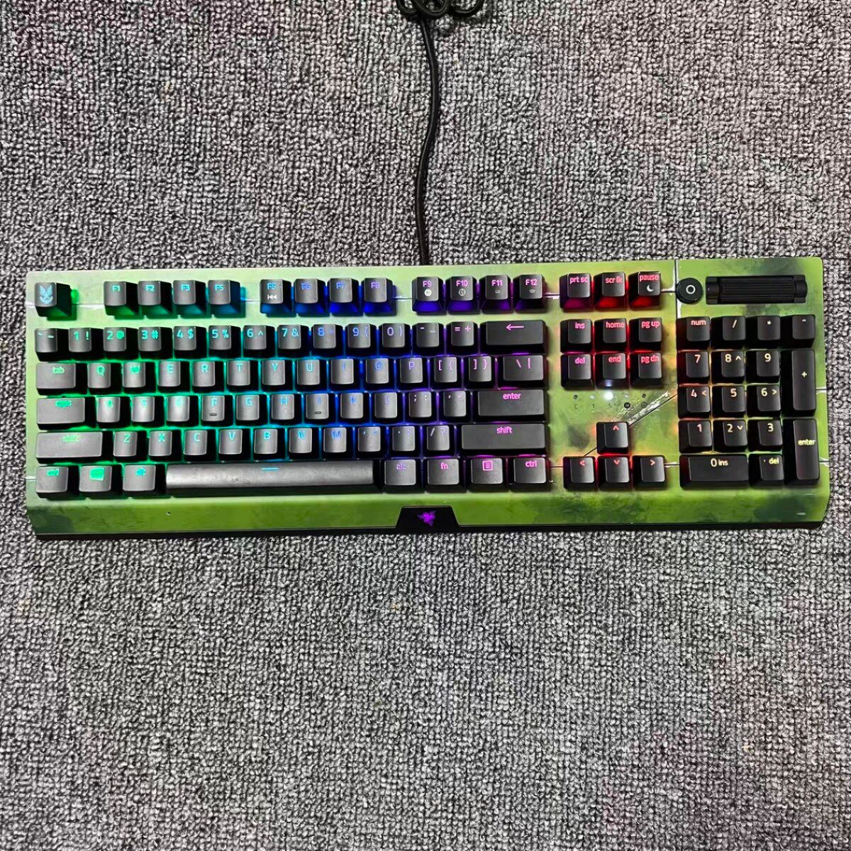 Razer雷蛇黑寡妇V3光环HALO特别版联名限量款有线游戏RGB机械键盘