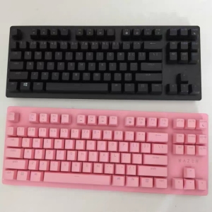 Razer雷蛇猎魂光蛛V2竞技版粉晶有线游戏电竞RGB幻彩87键机械键盘