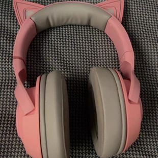 Razer雷蛇北海巨妖萌猫版BT蓝牙无线头戴式RGB游戏幻彩游戏耳机麦