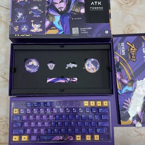 ATK RS6 ULTRA联名款ASPAS有线游戏电竞限定8K佳达隆磁玉轴键盘