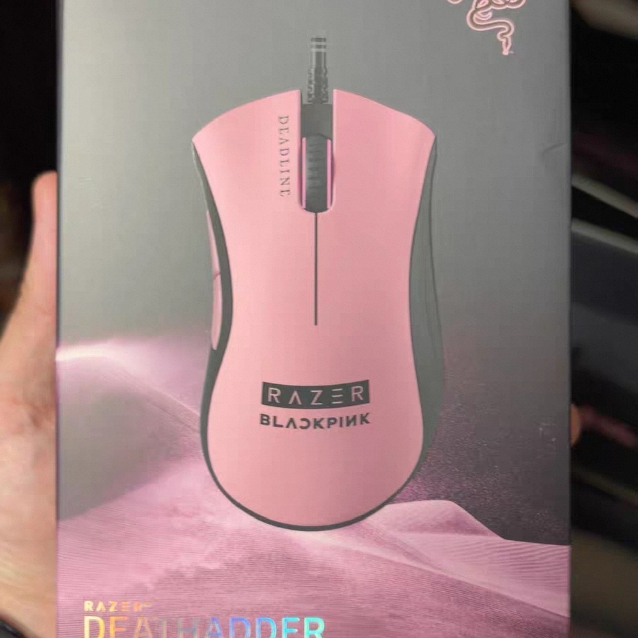 Razer雷蛇 Black Pink联名款限定特别版炼狱蝰蛇重装甲虫鼠标/垫