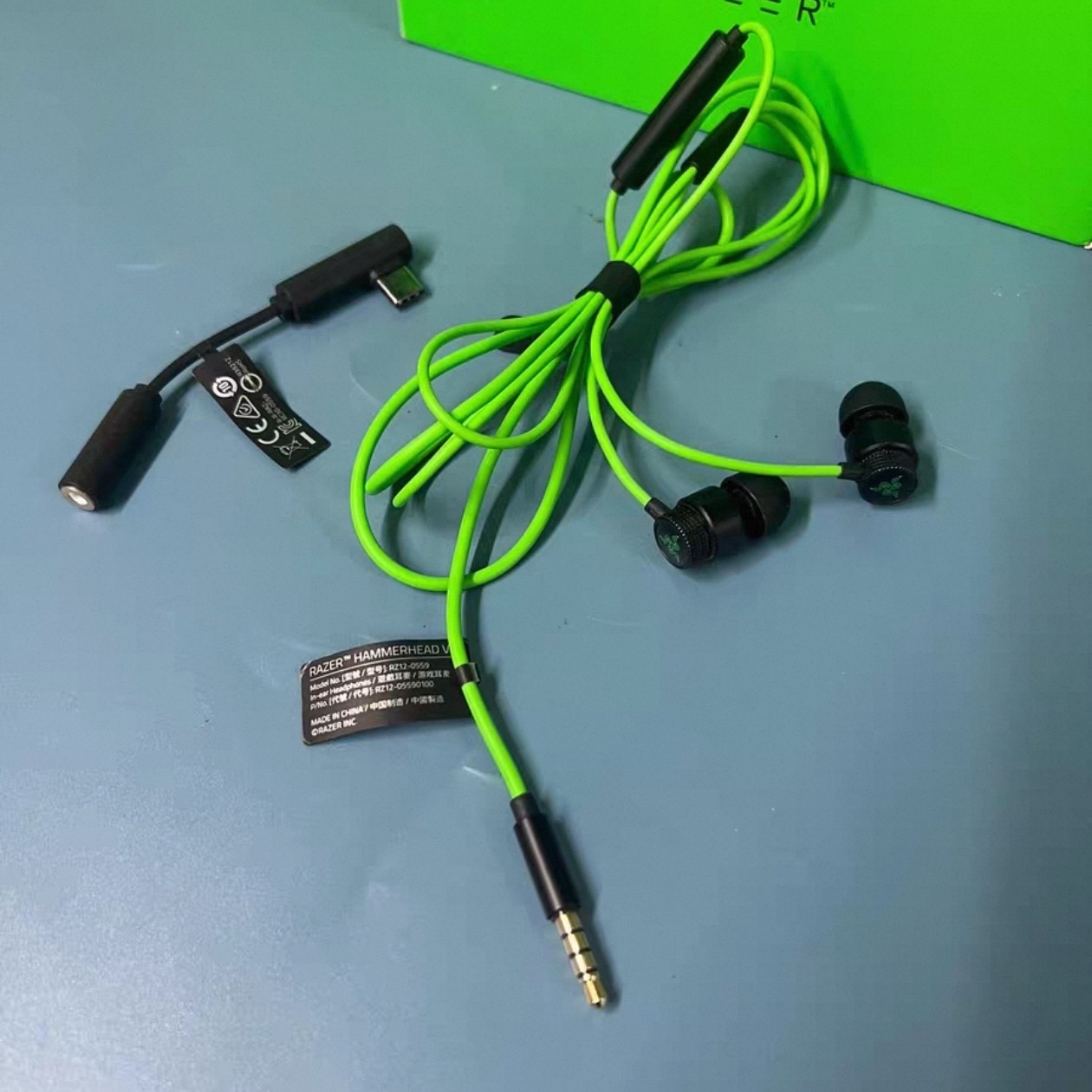Razer雷蛇战锤狂鲨V3有线入耳式Type-c游戏多功能音乐游戏耳机