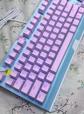 Razer雷蛇黑寡妇X竞技版HELLO KITTY联名限定款有线RGB机械键盘