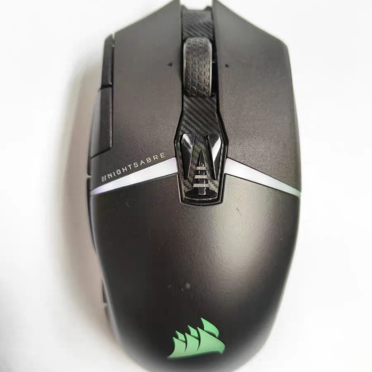 美商海盗船 Corsari NIGHTSABRE 光学微动 RGB背光 三模 无线鼠标